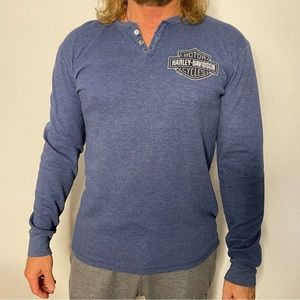 Harley Davidson Henley shirt size M.